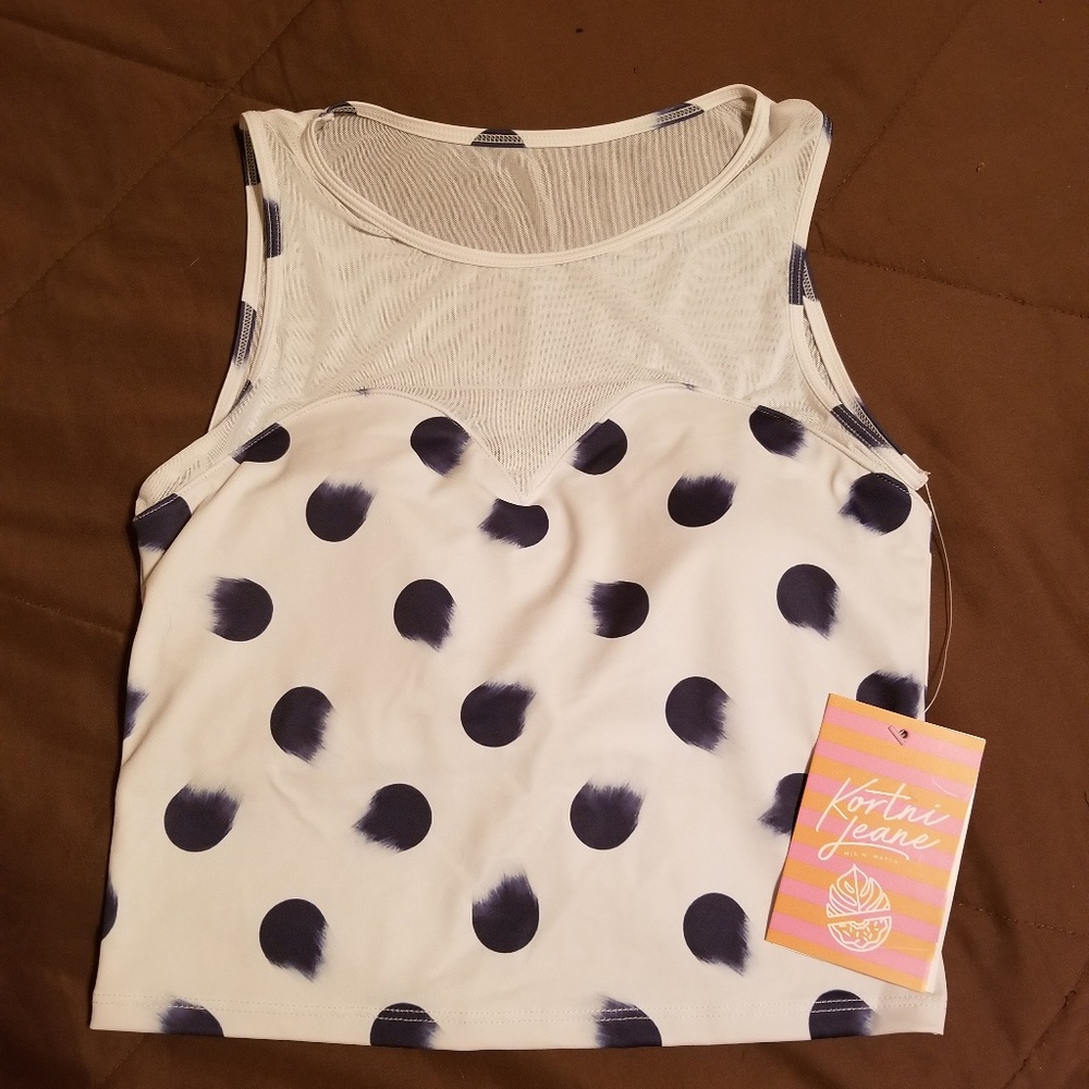 Kortni Jeane netted Swim top